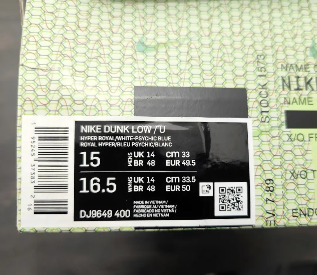 Nike Dunk Low Union Passport Pack Argon | DJ9649-400 - 5