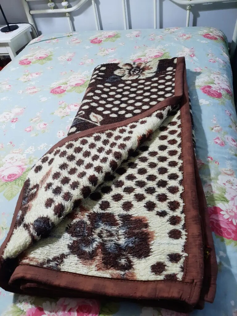 Vintage Antika Kalın Battaniye - 5