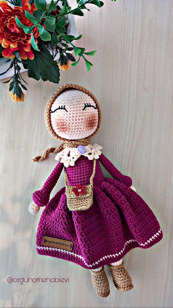 Amigurumi tesettürlü elif bebek - 2