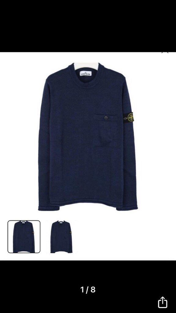 Stone Islan orjinal etiketli cep detaylı sweatshirt