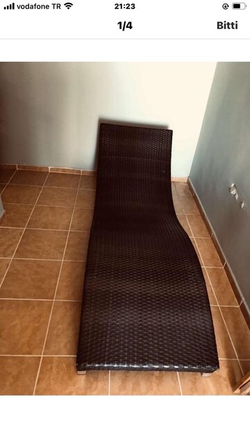 Rattan sezlong