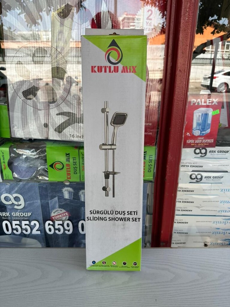 Sürgülü Duş Seti Duş Başlığı Duş Hortumu - 6