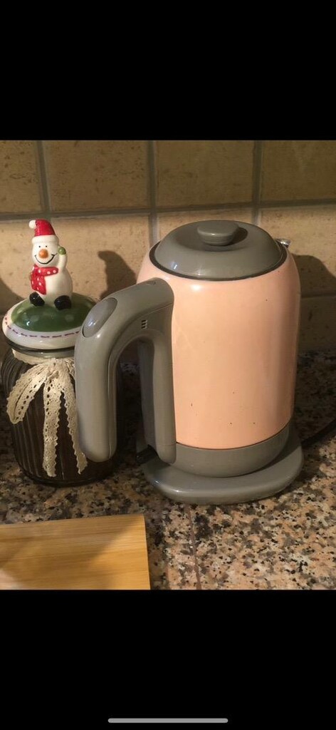 Pembe kettlee su ısıtıcı su kaynatıcı korkmaz