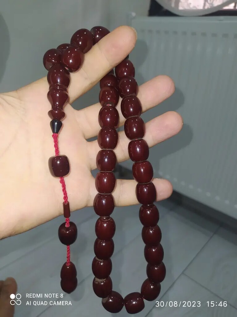 Sıkma kehribar tesbih - 2