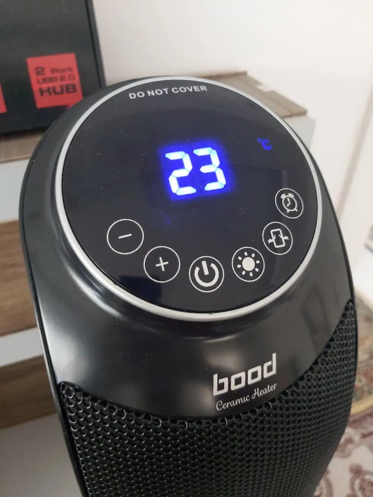 Fanlı Seramik Isıtıcı 2200W Dokunmatik Ekran Led Işık Kumandalı