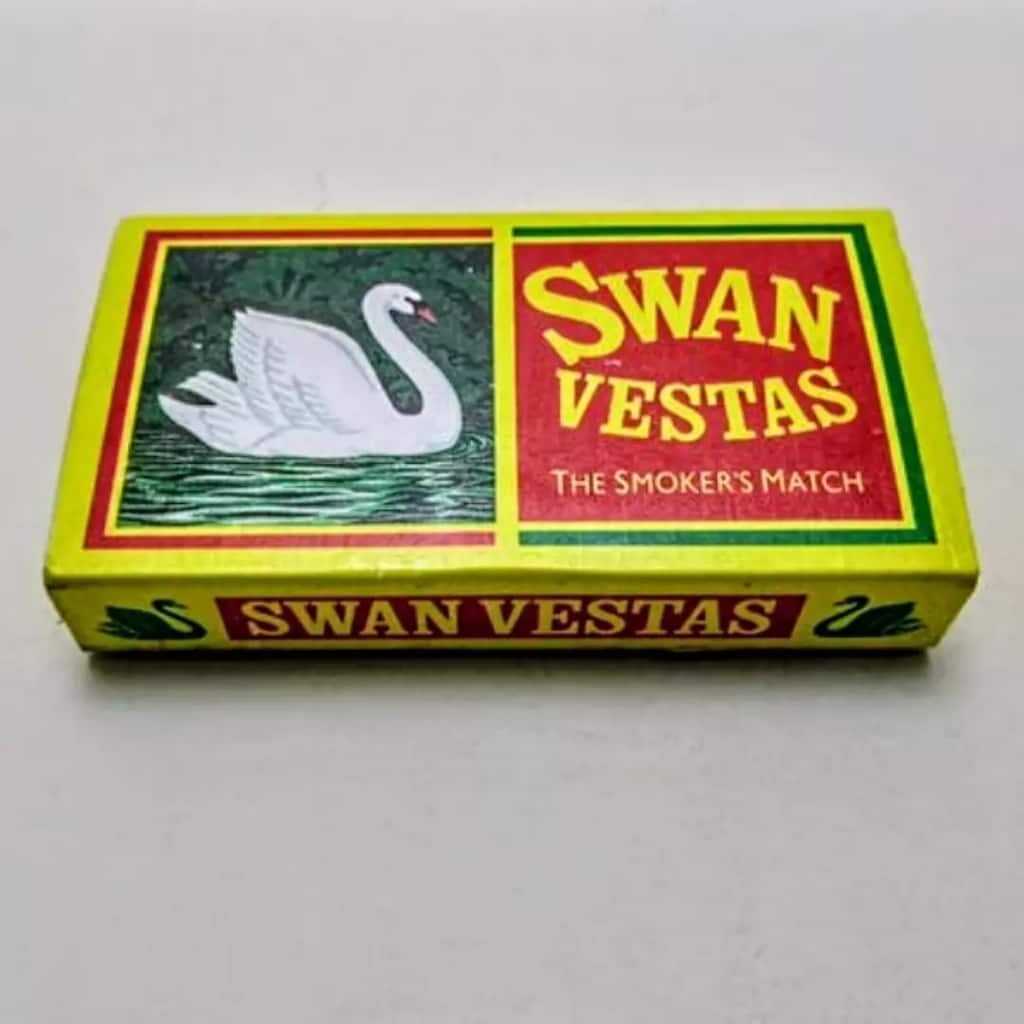 Vintage Swan Vestas Kovboy Kibriti - 4