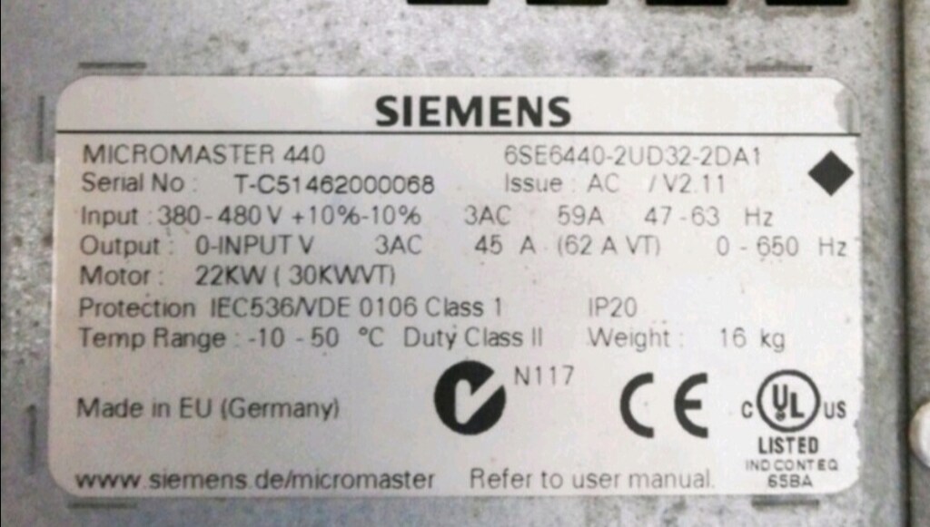 SIEMENS MICROMASTER 440 22KW SÜRÜCÜ - 3