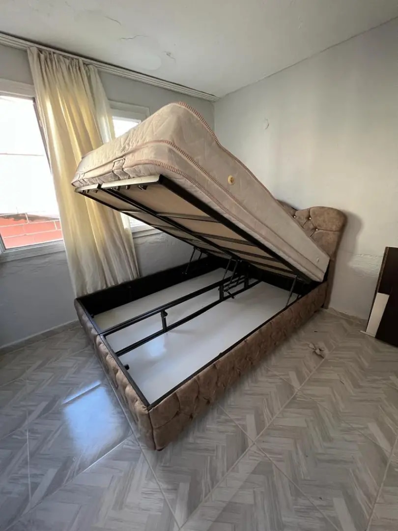 150x200 ultra lüks kapitoneli baza başlık yatak sıfır ürün ambaljinda - 9