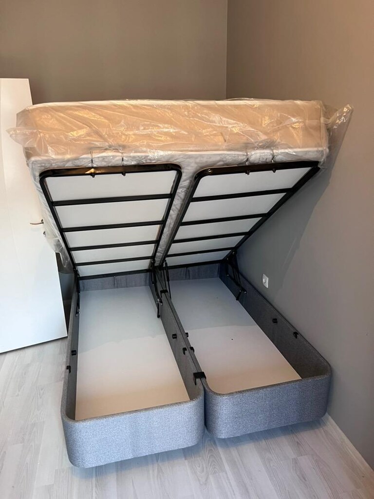 Sıfır ürün lüks baza başlık full ortopedik yatak - 3