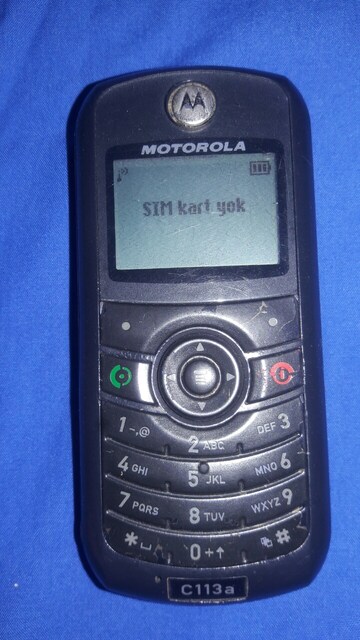 MOTOROLA C113A İMEİ KAPANDIMI BİLMİYORUM