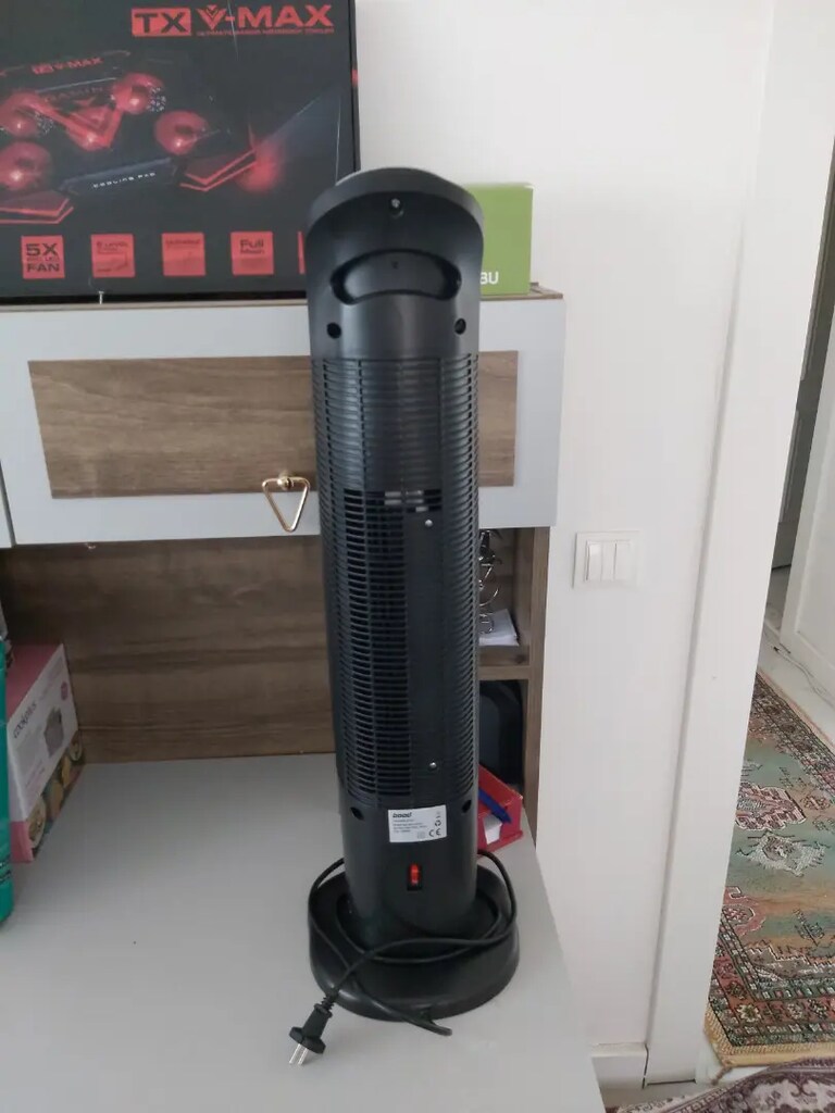 Fanlı Seramik Isıtıcı 2200W Dokunmatik Ekran Led Işık Kumandalı - 3