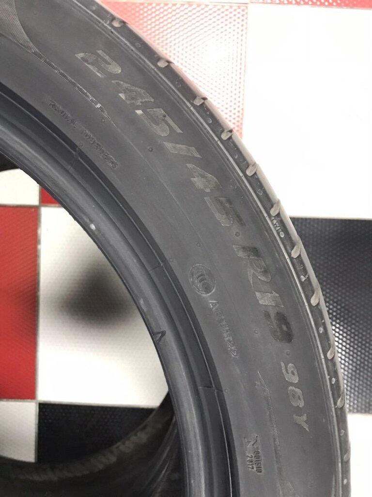 Çıkma lastik ikinçiel 245/45/19 Pirelli patlamayan RFT yazlık 2adetdir - 4