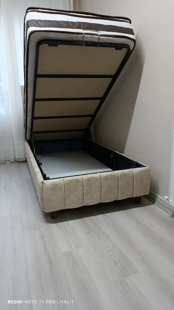 90x190 baza başlık ultra ortopedik petli yatak - 2