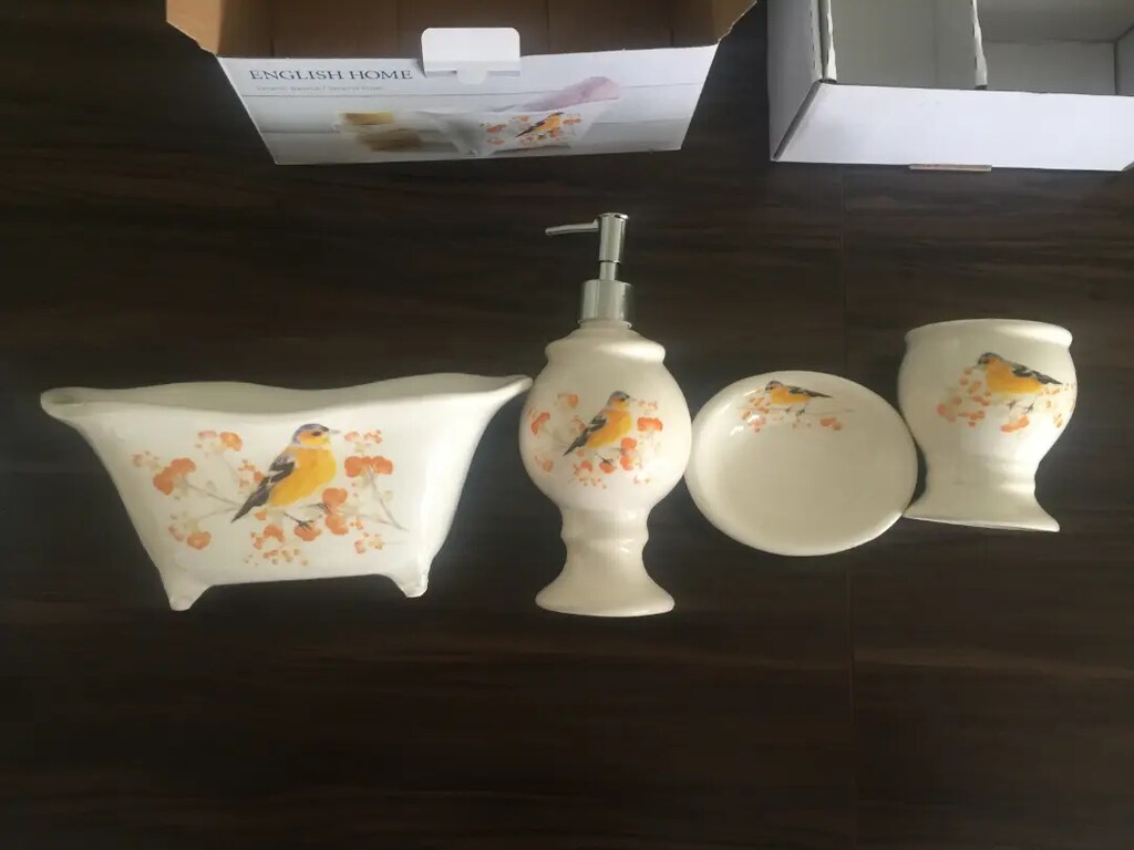 English Home Birdies 4lü banyo seti