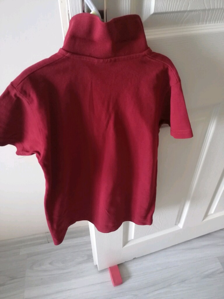 Çocuk kısa kollu tişört bordo renk - 3