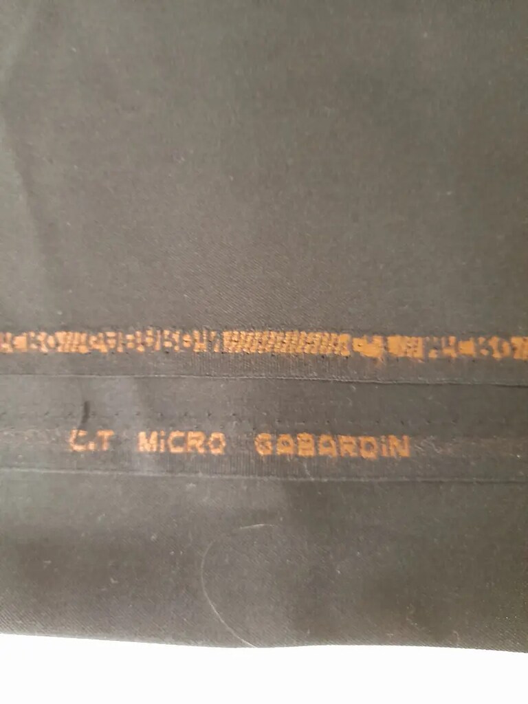 Eteklik gabardin kumaş-siyah - 2
