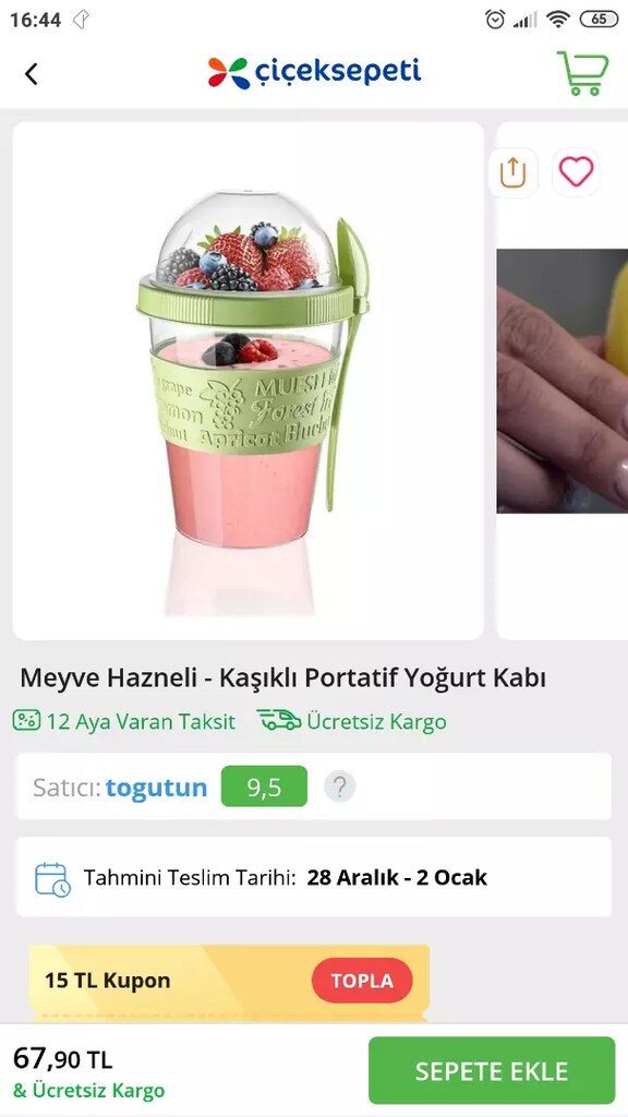MEYVE HAZNELİ - KAŞIKLI PORTATİF KABI - 3