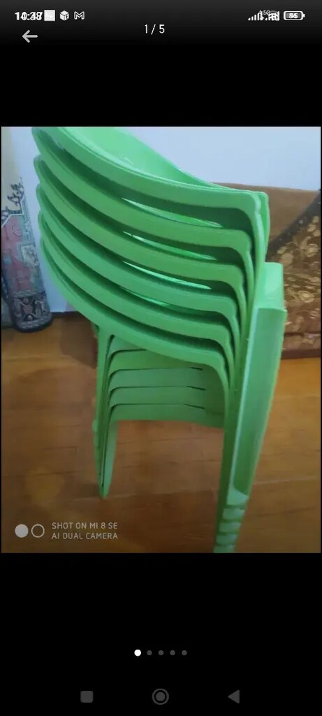 Plastik 6li sandalye..Sağlam Temiz. - 2