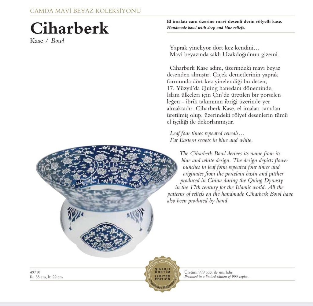 Paşabahçe antika kase ( Ciharberk ) - 6