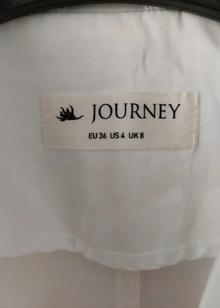 JOURNEY kadın kar beyazı ceket S beden - 8