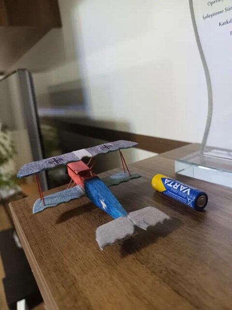 Maket Uçak El yapımı 1.Dünya Savaşı Alman Uçağı