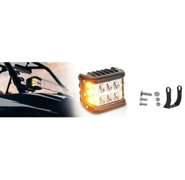 Led Sis beyaz sabit ışık turuncu Çakar Led Lamba 12v universal led let