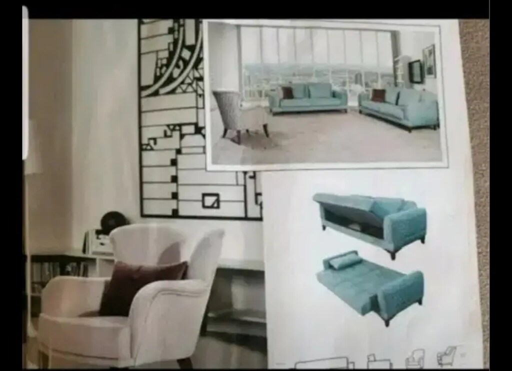 Salon oturma odasi grubu 2 çiftli 1 tekli yatak olur Sandıklı - 10