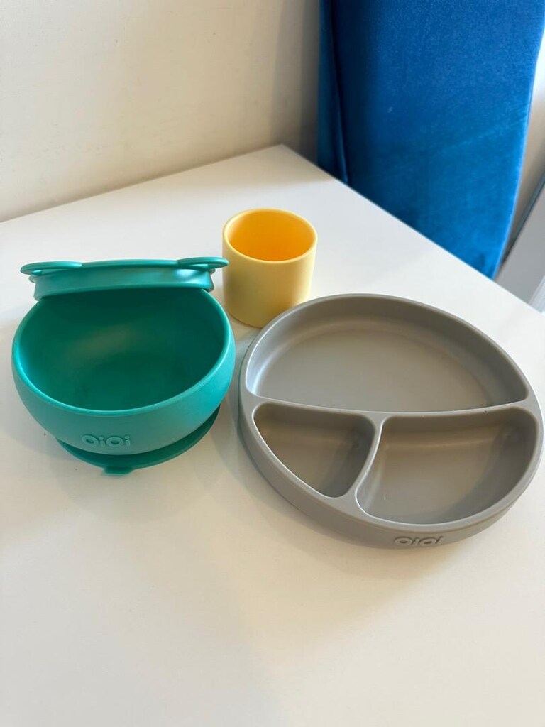 Oioi Set (Mama tabagı Mama Kasesi Ve Mama Kaşığı Ve bardak - 5