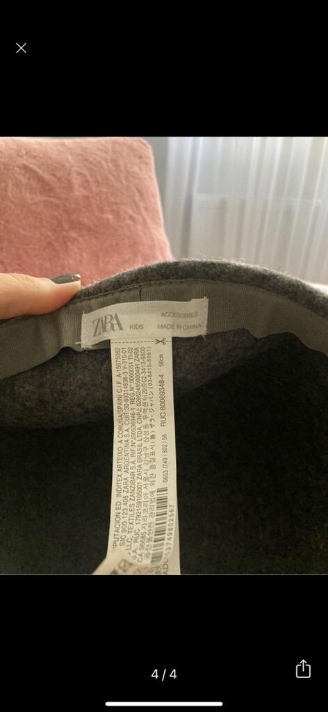 Zara gri keçe şapka - 4