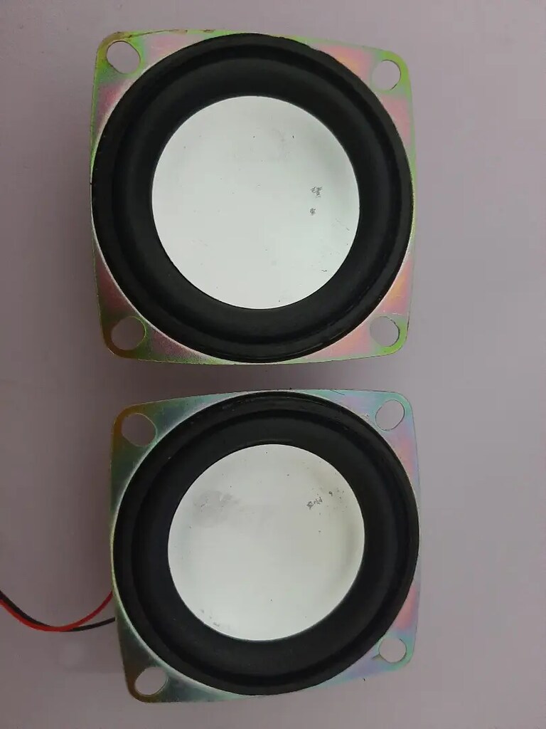 Hoparlör Normal bass Tiz kare Hoparlör 5cm 3w 4m 2 adet pazarlık yok - 3