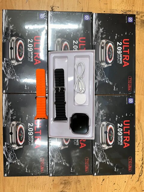 Toptan t10 ultra akıllı saat çift kordon