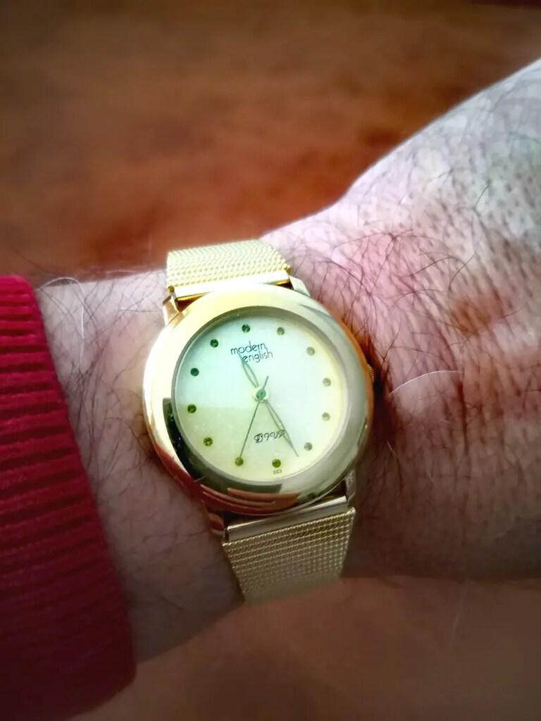 Modern English Gold Kol Saati - 9