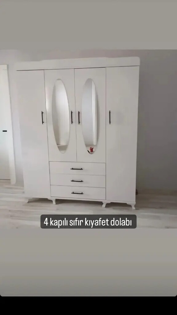 Sıfır 4 kapaklı elbise dolabı - 3