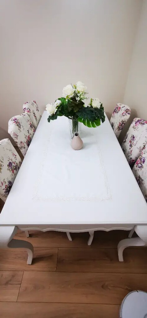 8 kişilik avangart büyük yemek masası (weltew home) - 3