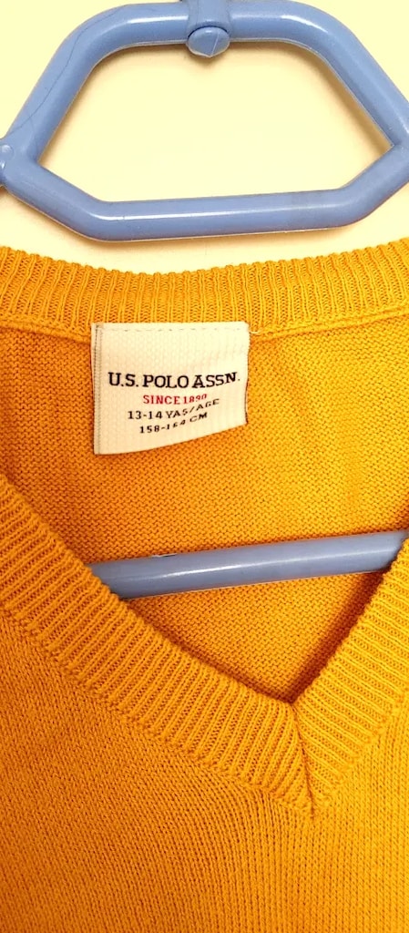 Uspa hardal rengi %100 pamuklu kazak - 3
