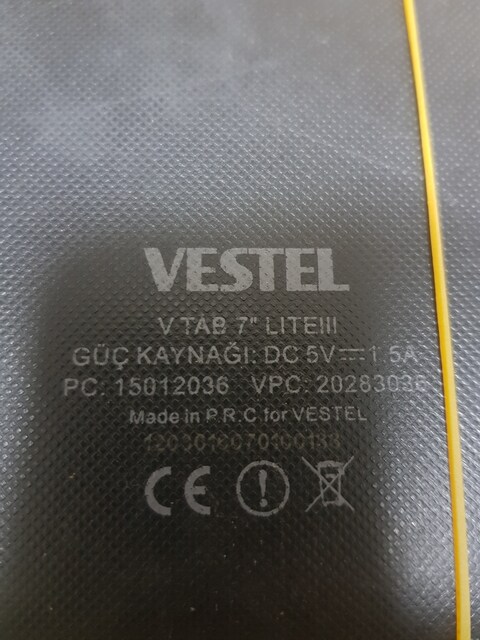 VESTEL TAB 7 L?TE III TABLET YAN TU?LARI YOK