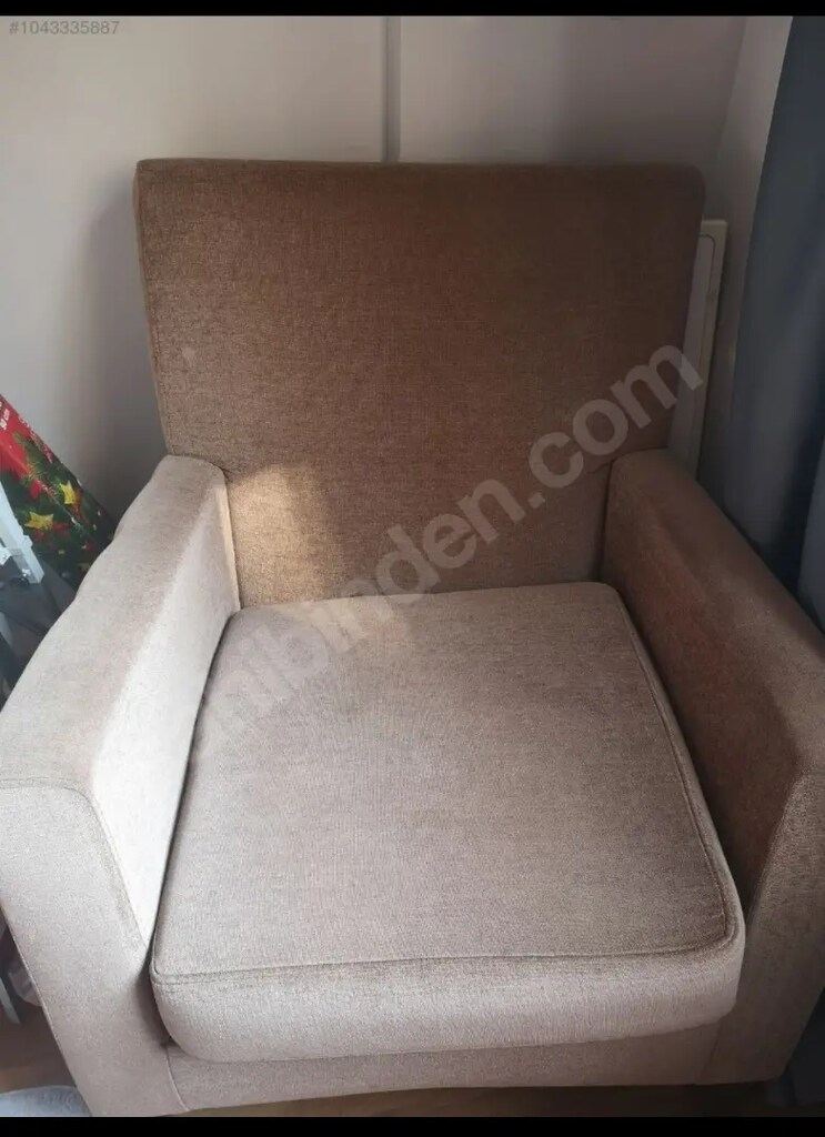 Kahverengi 3 lü koltuk tek bir adet - 5