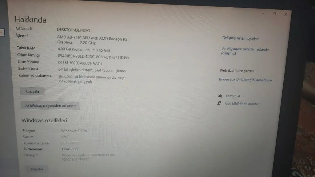 HP laptop acil satılık - 4