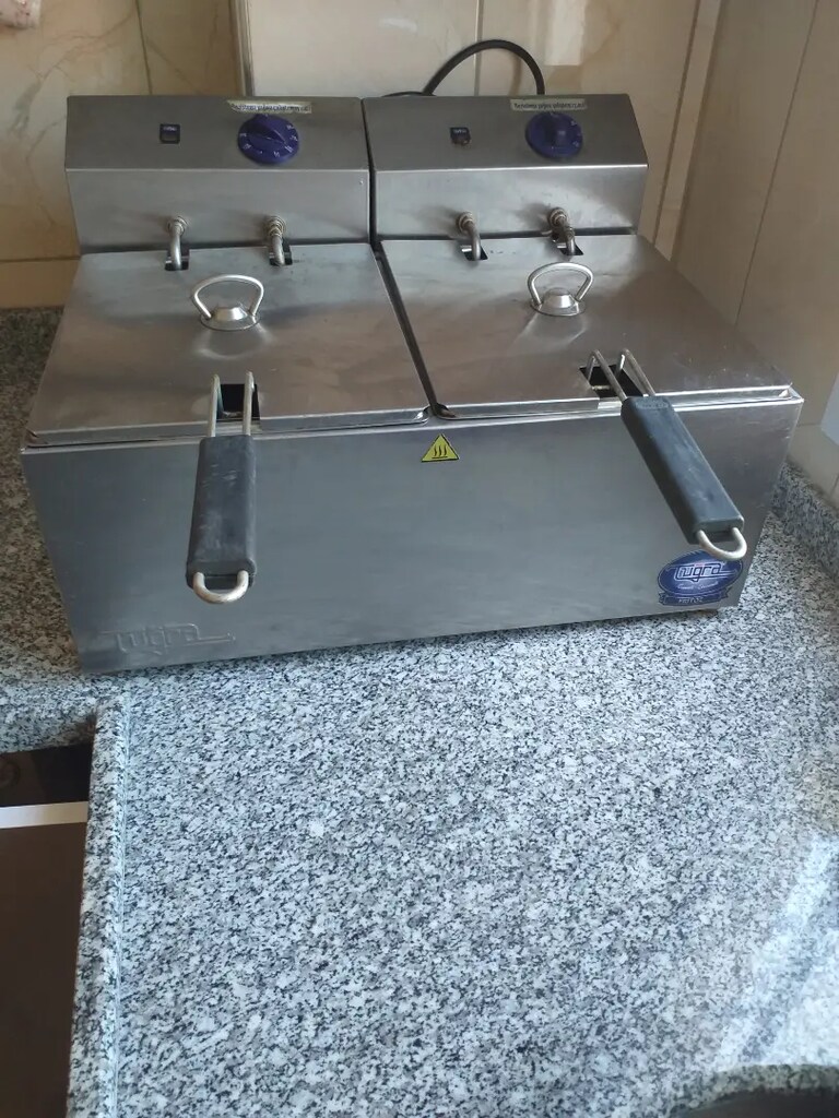 Sanayi tipi cift gozlu 5 +5 fritoz ( aciklamayi okuyun ) - 3