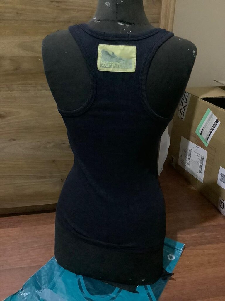 Siyah halter yaka t shirt - 2