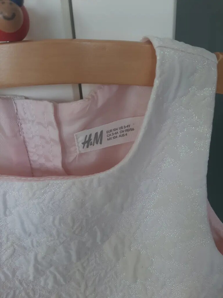 H&M Kız Çocuk Party Elbisesi 3/4 Yaş - 4
