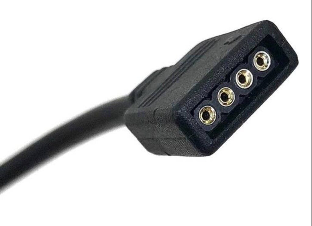 30cm 3 Pin 5V ARGB & 4 Pin 12V RGB LED 4lü Fan Çoklayıcı Kablo - 5