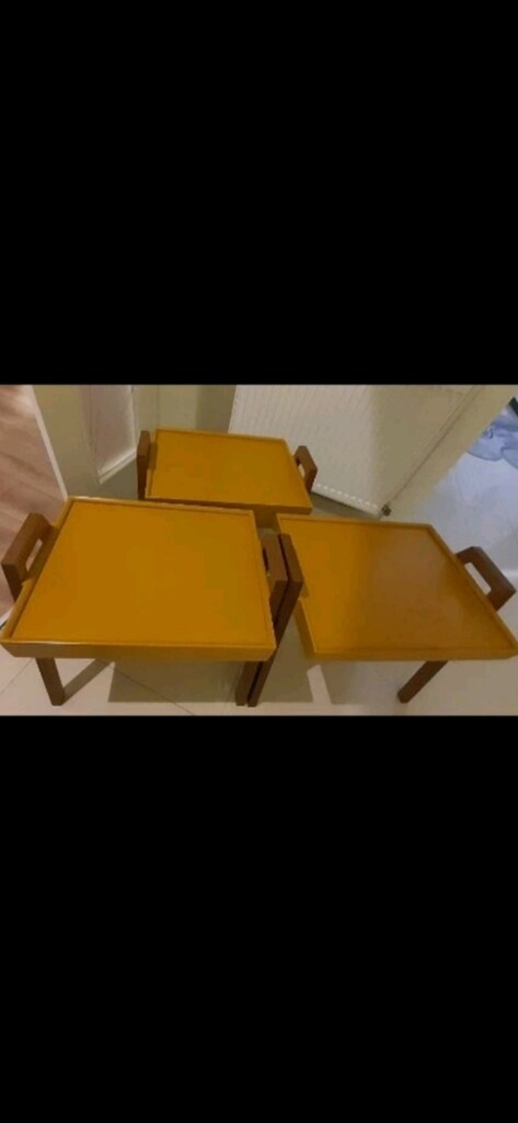 Acil son fiyat Modern dekoratif şık ahşap 3'lü sehpa tak?m? - 2