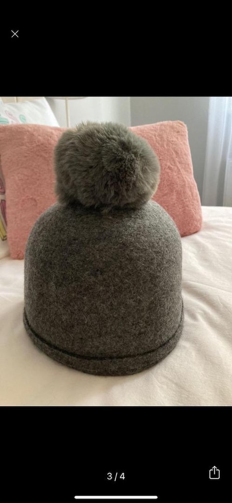 Zara gri keçe şapka - 3