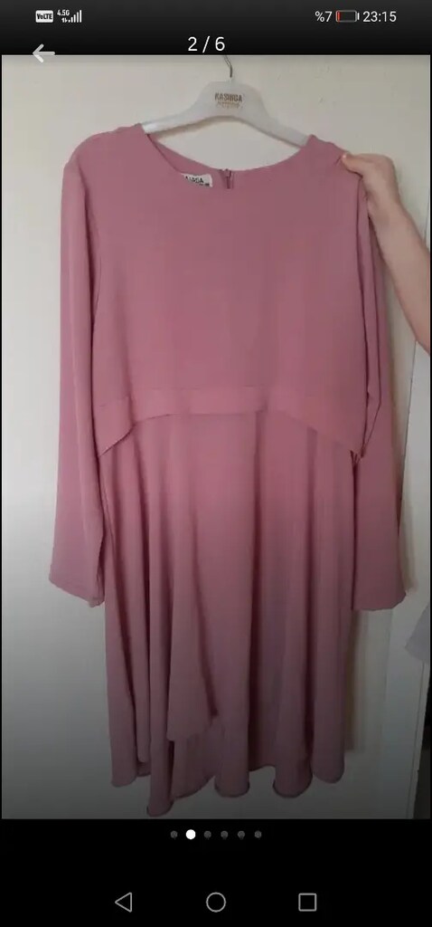 Pembe tunik elbise yeni - 5