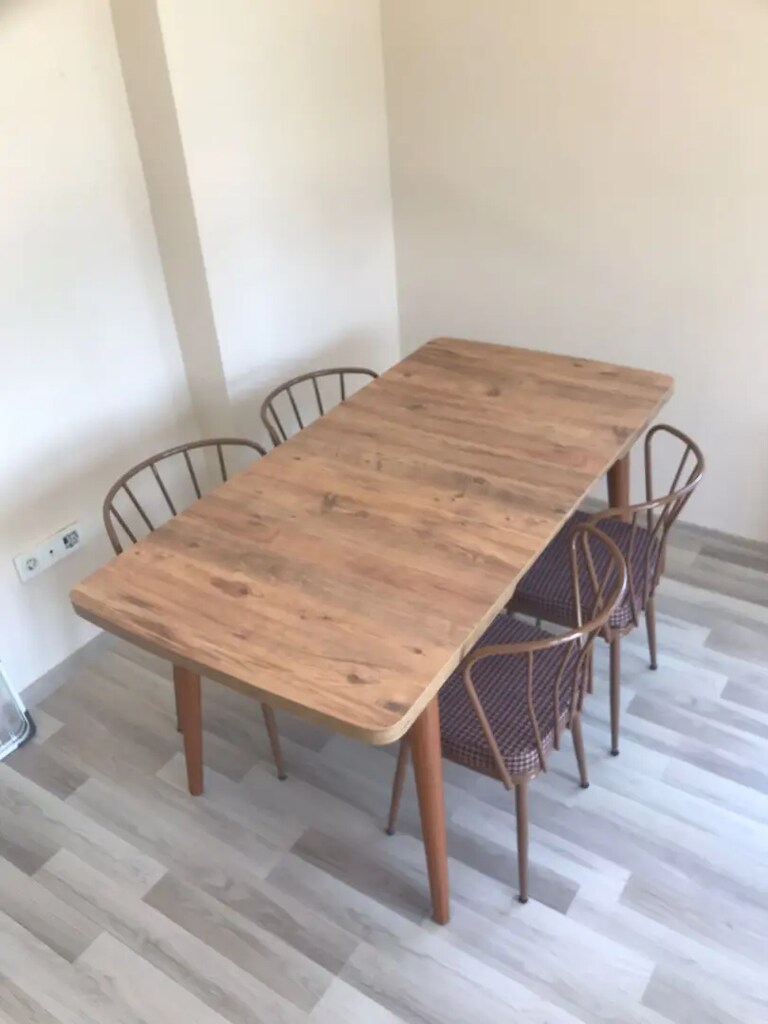 Kaliteli mdf açılabilir yemek masası takımı - 3