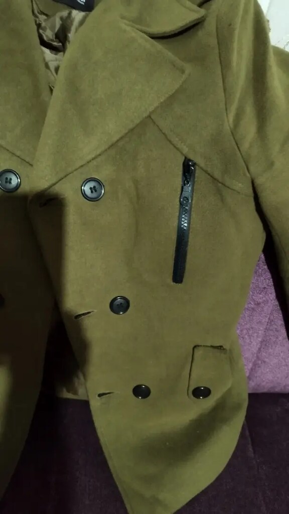 şık slim fit kaşe kaban - 4