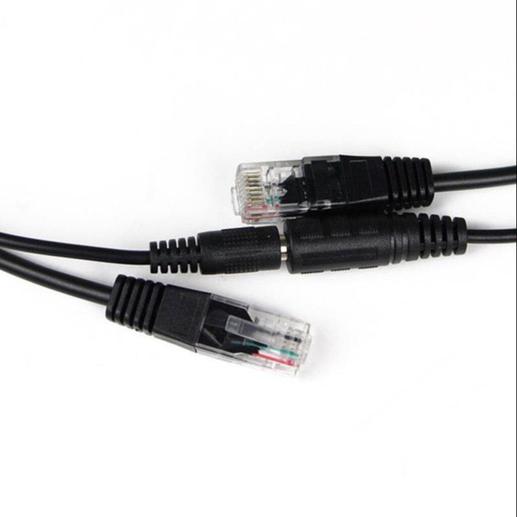 IP Kamera RJ45 Kablosu POE Set Ethernet CAT5/6 Adaptör Güç Power - 3