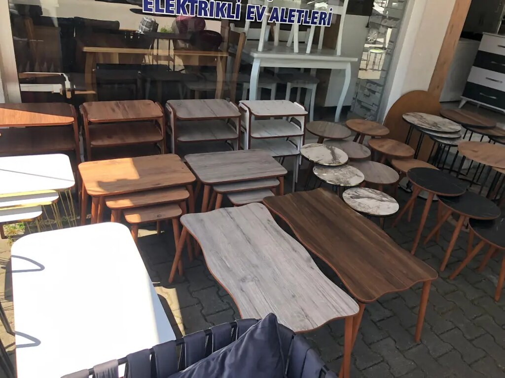 Sıfır kaliteli mdf zigon sehpa ve tekerlekli sehpa çeşitleri - 7