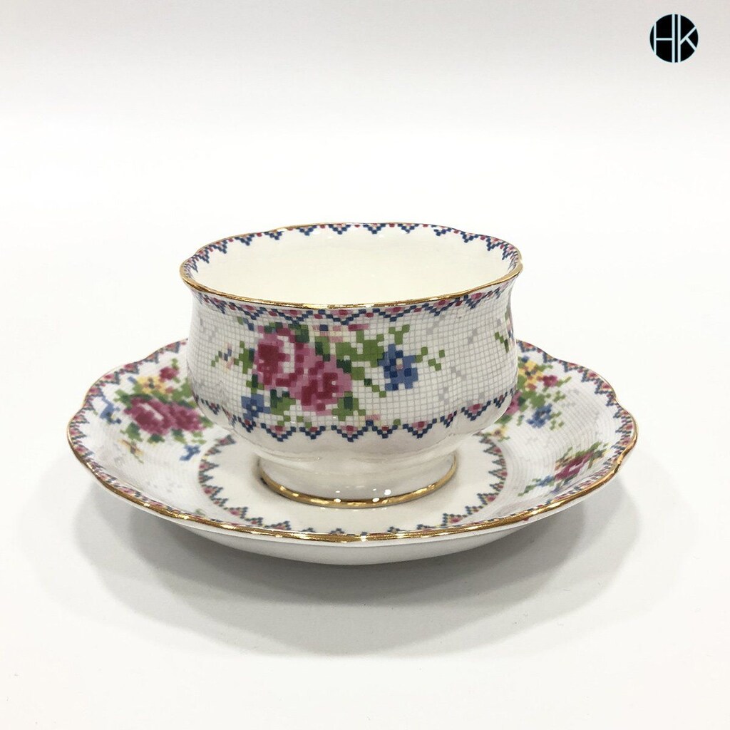 Royal Albert England Petit Point ikramlık şekerlik - 3